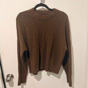 Abercrombie & Fitch Brown Crew Neck Sweater